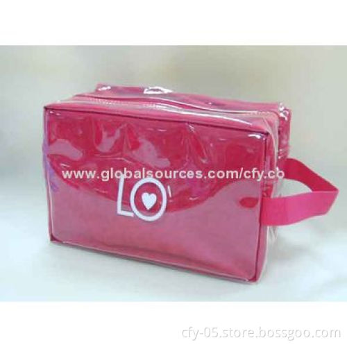 Transparent PVC cosmetic bag